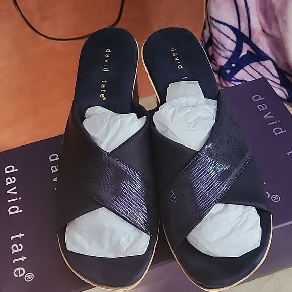 Women's David Tate wedge sandles size 9 NWOT - Picture 3 of 7